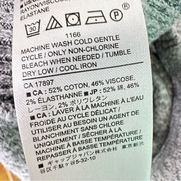 BANANA Republic Marled Cowl Neck Poncho Sweater M/L - Picture 6 of 8